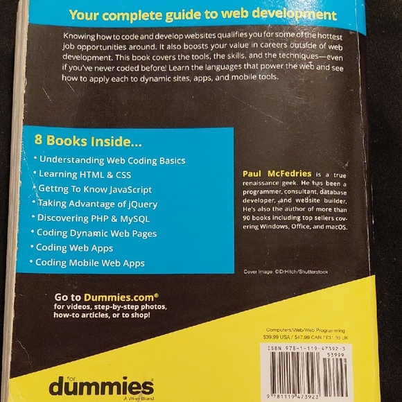 📚♻️ Web Coding & Development for Dummies Book - Picture 3 of 17